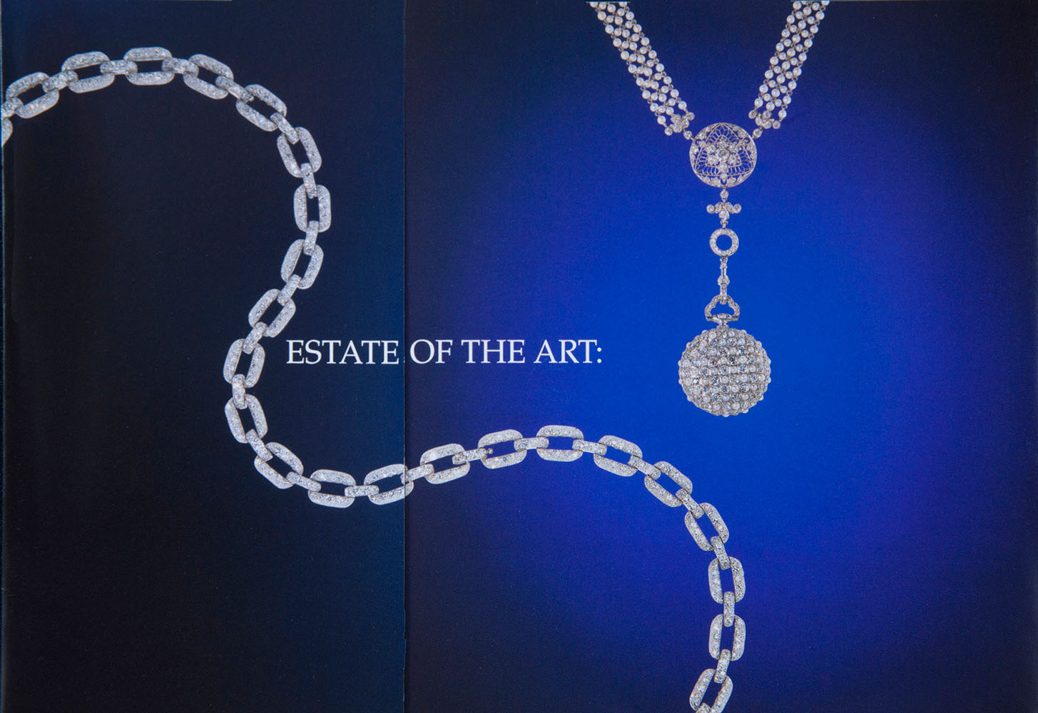 Cover of our gate-fold Betteridge “Estate Of The Art” estate jewelry of direct marketing piece.